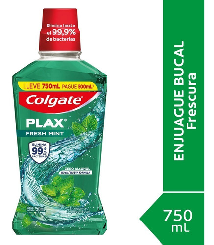 Enjuague Bucal Colgate Plax Fresh Mint 750ml