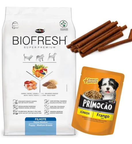 comprar Biofresh Cachorro Raza Media 3 Kg Con Pouch Premium Y Snacks