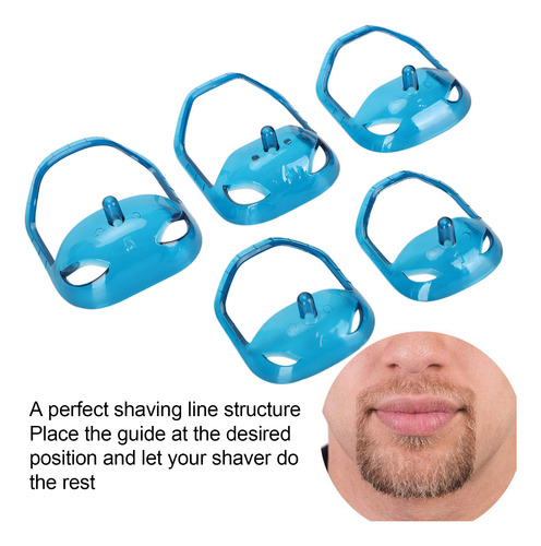Moldeador De Bigote, 5 Piezas, Barba De Chivo, Estilo Azul T