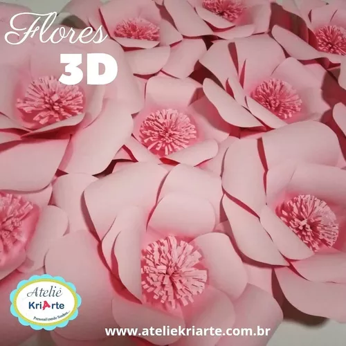 Flor Gigante De Papel - Oferta Relâmpago Kit C/ 15 Flores