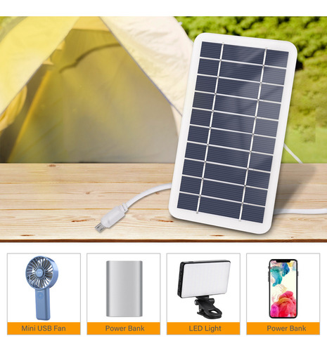 Carregador Portátil De 5v 2w Plug Mini Carregador Para Acamp