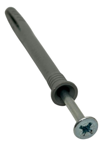 Imagen 2 de 10 de Tarugo Clavo - Tornillo Punta Cruz 8 X 100mm 50 Unidades
