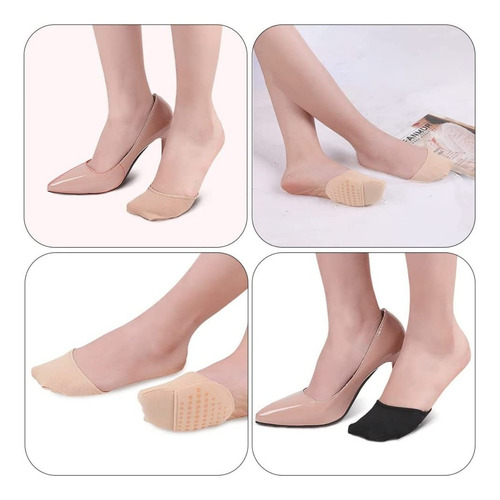 Calcetines Invisible Antideslizantes Punta Cubierta 2 Pares