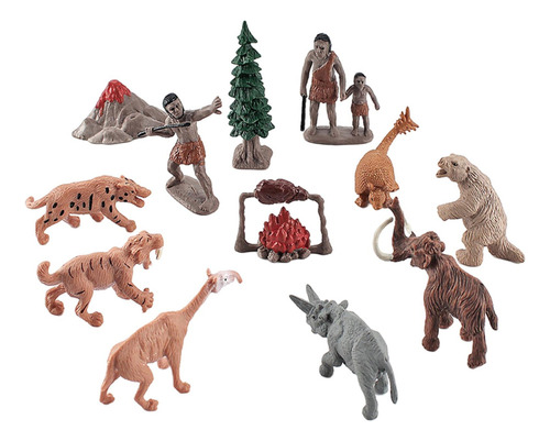 Miniatura De Juguete Con Modelo De Figura Prehistórica Vívid