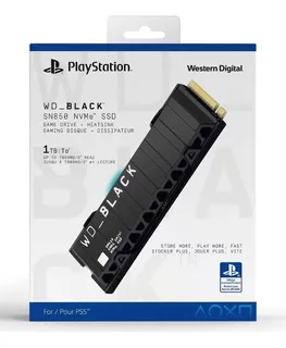 Ssd Wd Black Sn850 Nvme M2 2280 1tb Com Dissipador Ps5 Playstation 5