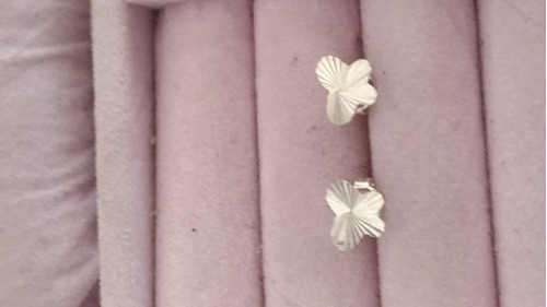 Aretes De Plata Ley .925 De Mariposa Pequeños 17