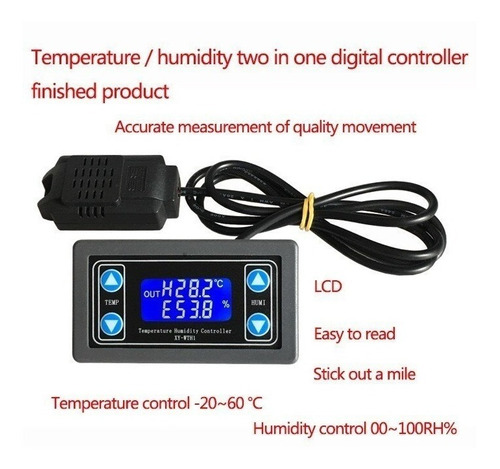 Termostato Xy-wth1 Sht20 6-30v Control Humedad Temperatura  