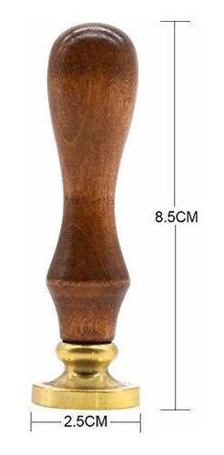 Sellos Medievales Para Cera Mango De Madera Letra R
