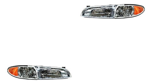 Set Faros C/base C/cuarto Tyc Pontiac Grand Prix 97/02