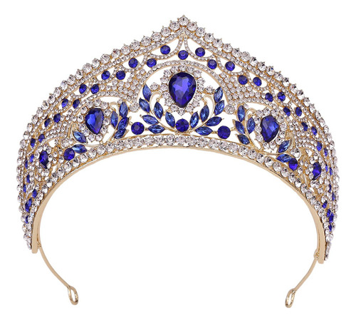 Princesa Tiara Accesorio Para El Cabello Cristal Para Azul