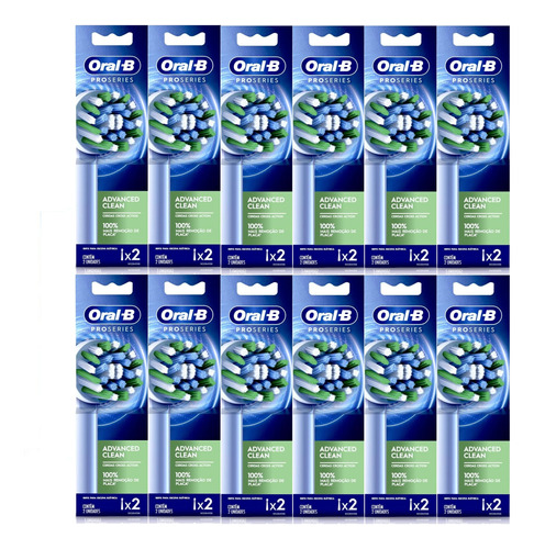 12 Cabezales Pro Salud Cross Action Repuestos Oral B X 2