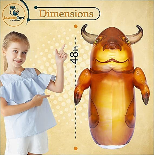 Impirilux Bolsa De Boxeo Inflable T-rex Para Niños | Bolsa.
