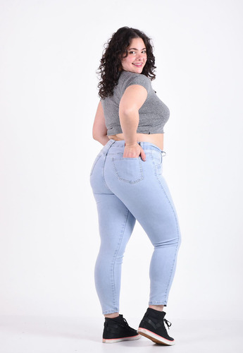 Pantalon Jean Elastizado Mujer Talles Grandes - Especial