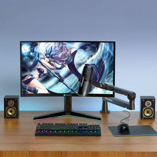 Braço Articulado Para Microfone Twist Boom Arm S6 Thronmax Cor S6black