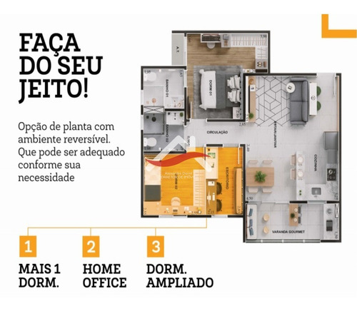 Imagem 16 de 19 de Lindo Concetto Campolim, Apartamento 71 M², 2 Dormit. (1 Suíte C/ Closet), 2 Banheiros, Varanda Grill, 1 Vaga Coberta. Rua Mercadão Campolim, Sorocaba - Ap00111 - 69259848