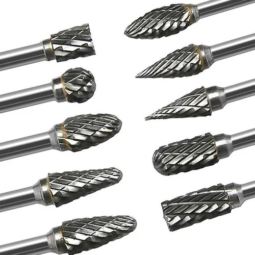Kit 10 Peças Dremel Fresas De Carboneto Motoferramenta
