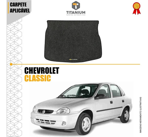 Imagem 3 de 4 de Tapete Porta Malas Classic 2002 A 2013 Linha Ouro Carpete