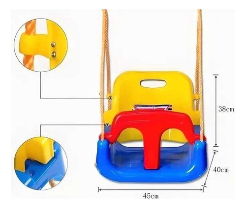 Asiento Columpio 4 En 1 Ajustable Portátil Niños Bebé