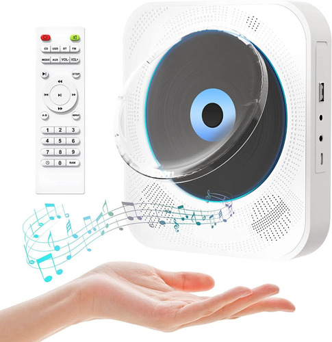 Reproductor De Cd Con Bluetooth, Guardapolvo Y Soporte