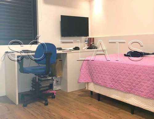 Imagem 9 de 15 de Flat No Jd. Paulista, Fora Do Pool, Andar Alto, 02 Dorms, Proximo Ao Pq Trianon - Sf27373