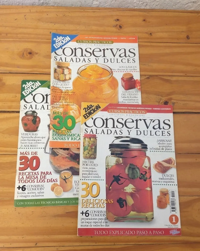 Lote Revistas De Conservas Saladas Dulces