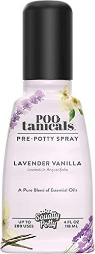 Spray Para Baño Squatty Pootanicals Lavanda Vainilla, 4 Oz