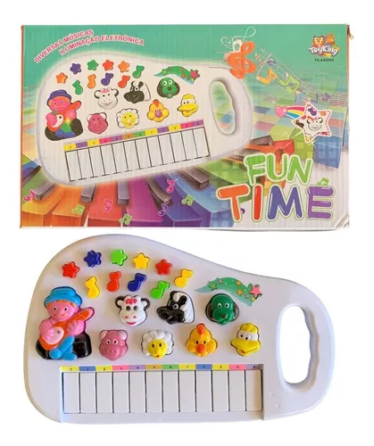 Piano Infantil Teclado Musical Bebê Ia Ia O Bichos