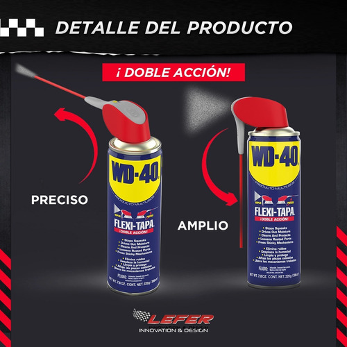 Wd-40 Flexi Tapa Lubricante Multiuso 220g Pack X 3 Unidades