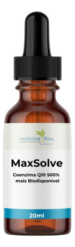Maxsolve - Coenzima Q10 Inteligente 500% +biodisponível 20ml Sabor Without Flavor