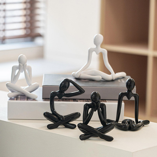 4 Thinker - Colección De Estatuas Abstractas, Adorno De