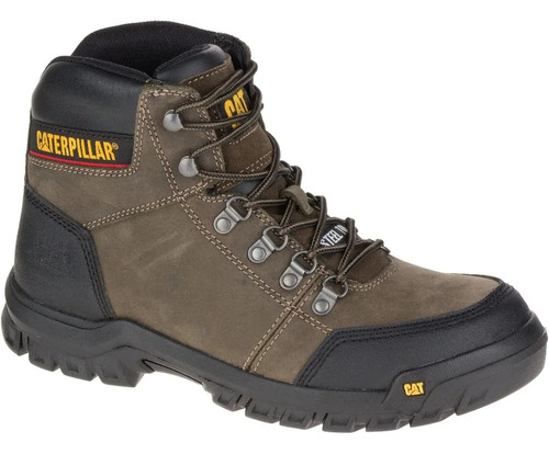 Botin Caterpillar Outline St Cuero Full Grain Dark Gull Grey