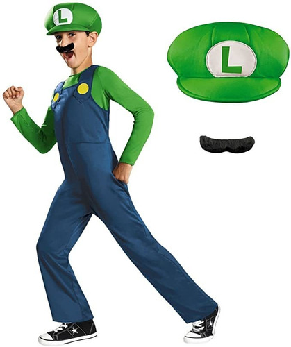 Disfraz De Luigi De Nintendo Super Mario Brothers, Disfraz .