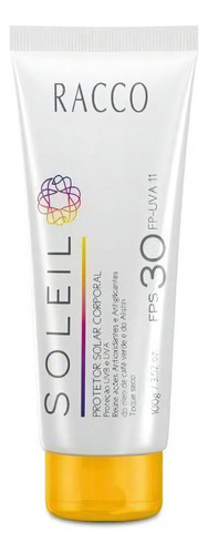 Protetor Solar Corporal Fps 30 Soleil Racco 100g