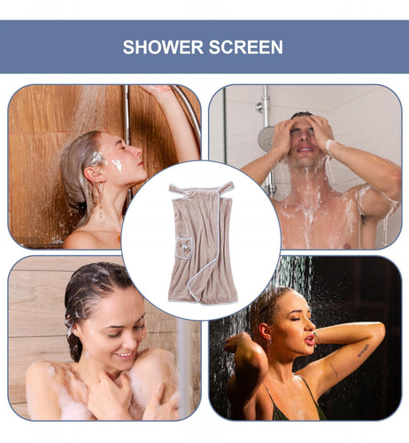 Toalla De Baño Portátil Bata De Ducha Para Mujer Vestido Env