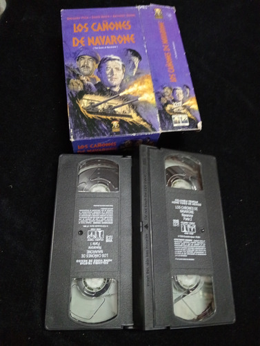 2 Cartuchos Vhs Los Cañones De Navarone Columbia Tristar (Usado)