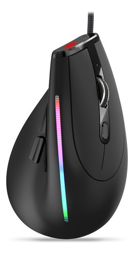 Mouse Gamer Zelotes Programable Vertical Ergonomico 9 Boton Color Negro