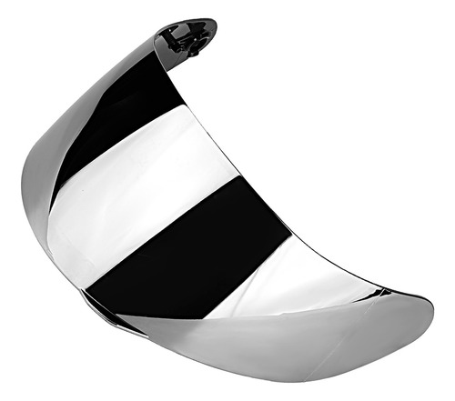 Casco Parabrisas Plateado Con Lente Integral Para Motociclet