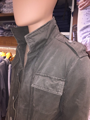 Imagen 9 de 10 de Campera Parka Hombre Militar Gabardina Promocion