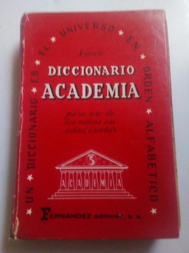Diccionario Antiguo 1962 El Universo En Orden Alfabético