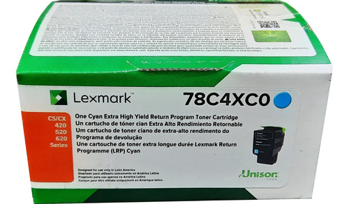 Toner Original Lexmark 78c4xc00 78c4xy0 78c4xm0 5k C Y M