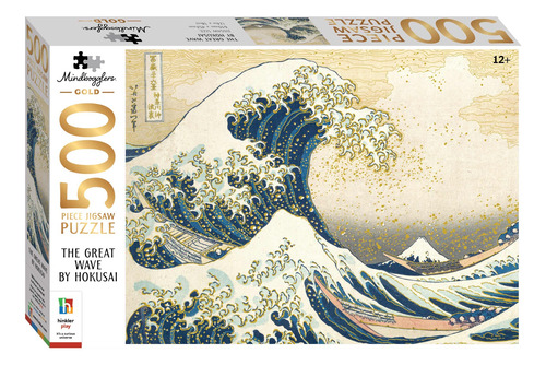 Rompecabezas La Gran Ola Por Hokusai 500 Pz 61x45cm *sk