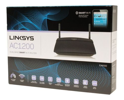 Router Linksys Ea6100 Ac1200 Dual Band Wifi Tranza