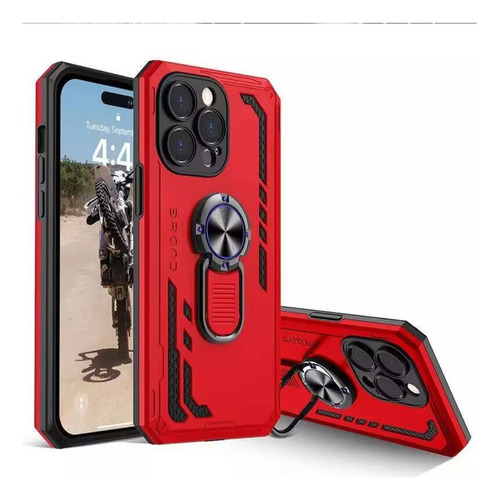 . Funda Uso Rudo Anillo Magnetico For Motorola