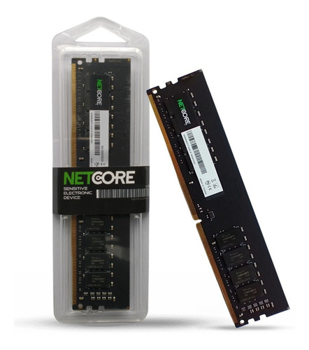 Imagem 2 de 4 de Memoria 16gb Ddr4 2666mhz Netcore Black Para Computador