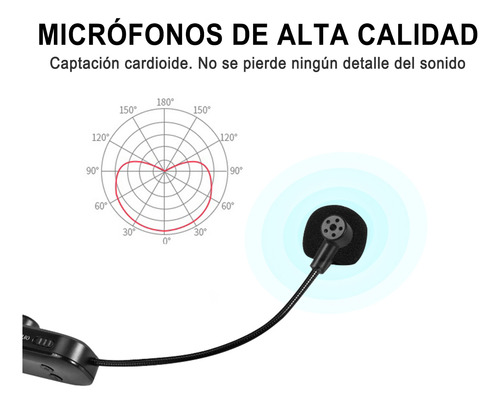 Micrófono Inalámbrico Superadd Kx730g Para Diadema
