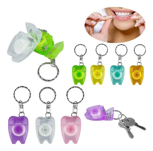 comprar Mini Llavero De Hilo Dental De 15 Metros, 50 Unidades