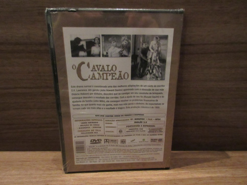 Dvd - O Cavalo Campeão - John Howard Davies - Original Novo