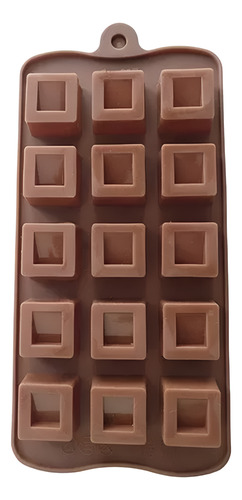 Molde Silicona 15 Cuadrados Bombón Repostería Hielo Chocolat