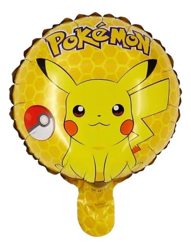 5 Unidades Globos Metalizados Pika/pokeb-ivys/charma-squirtl