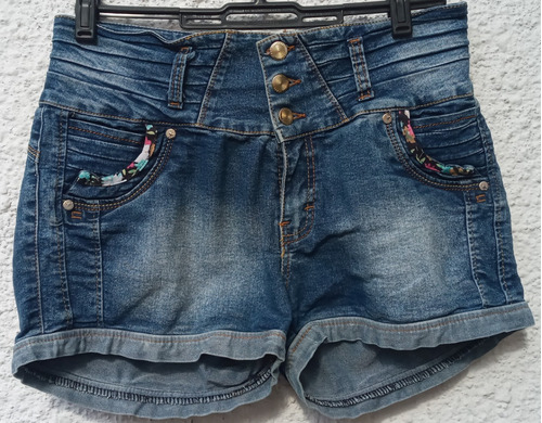 Short Dama Jean Azul Talle 34.